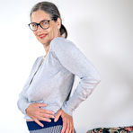 First pic of Busty Tina loves to play with her big tits and her hairy pussy - Mature.nl