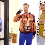 Second pic of Brazzers: E-Girl Gets D'd While MILF Jerks & Cleans on PornHD with Cherie DeVille and Mia Kay - AmateurPorn