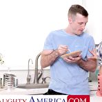 Second pic of Naughty America: Jasmine Jae feeds friend apple pie before feasting on his cock on PornHD - AmateurPorn