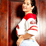 Second pic of Lucie Kent in Brown Stockings