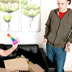 First pic of Amy gets a very special delivery - Amy and Sam Bourne (86 Photos) - 50 Plus MILFs