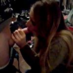 First pic of Fast blowjob on storage Cum on dirty mirror and she's lick it off - AmateurPorn