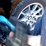 Third pic of Dirty Angelina | Busty BMW Z4 Bitch &ndash; Public Blowjob & Handjob with Gloves in Majork