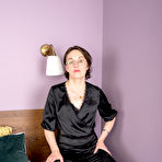 First pic of Small breasted mature Barbara is getting wet in the bedroom - Free Mature.nl content