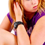 First pic of WatchGirls.net | Judy wearing a black G-Shock