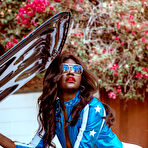 First pic of Victoria Antoinette sensually posing alongside a classic car