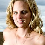 Fourth pic of abbywinters.com: Kristal - Hairy blonde with tan lines posing naked in a field at Brdteengal.com