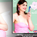 Fourth pic of Small breasted and shaved MILF Aurora Frost loves playing with her naughty toy - Mature.nl