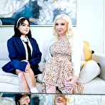 First pic of Leya Falcon and her husband invite Aria Valencia for threeway sex