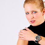 Second pic of WatchGirls.net | Anna wearing a Citizen diver's watch