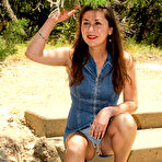 First pic of Hairy mom playing with herself in a public forest