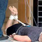 Third pic of bound-ticklish-girl | Isabel - Prisoner Isabel transported Teil 5 von 7