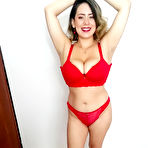 Second pic of Inked Latina female Sofia Santana looses her large breasts during a POV hand-job | NakedWomenPhotos.net