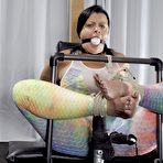 Second pic of Restrained and Desperate Nadia White Craves Vibrator Relief | Fragile Slave