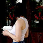 Second pic of Ophelia Palantine in Found Hair In Food at Zishy - Prime Curves