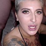 Fourth pic of The Bad butler brings Pixie and Queenie to a bukkake Featuring Pixie Peach