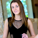 Second pic of teendreams - Sybil in black mesh body suit and black heels getting naked for the first time