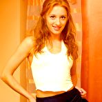First pic of Fine Slim Redhead Coed Strips Naked