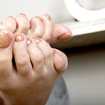 Third pic of Luna Haze Panty Flossing Photoset - Foot Fetish Daily: The #1 Foot Fetish Site on the Internet