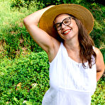 First pic of Hairy Busty Tina loves to get wet outside in the grass - Mature.nl