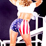 Second pic of Score Classics - Lacey Legends - Lacey Legends: Busty Superwoman Photo Set