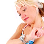 Second pic of WatchGirls.net | Lilly wearing a huge metal watch