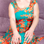 First pic of Sara Nikol in Pretty Dress On The Couch at Cosmid - Prime Curves