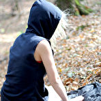 Fourth pic of MyEXGFparadise - Sunday in forest with Glass ButtPlug and Red Vibrator