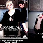 Fourth pic of Cooking toyboy gets seduced by curvy big butt grandma Yazmine - Mature.nl