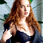 First pic of Anna Braveheart Busty Redhead in Stockings