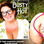 Fourth pic of Tall Curvy MILF Jo Jo loves playing with her toy outside - Mature.nl