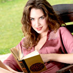 First pic of Guinevere Huney Nude in Garden Reading - Free Met Art Picture Gallery from Bunny Lust