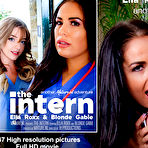 Fourth pic of Hot old and young lesbian sex between coworkers Ella Roxx and Blonde Gabie - Mature.nl