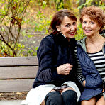 First pic of Running toyboy has the best threesome with horny grannies Danny and Romana - Mature.nl