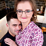 First pic of This bad boy is fucking horny shaved granny Violet C. in her own house - Mature.nl