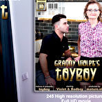 Fourth pic of This bad boy is fucking horny shaved granny Violet C. in her own house - Mature.nl