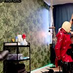 Second pic of Miss Nica Nordic Fetishclips | Rubberbitch Dana sucks our rubber dicks
