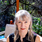 First pic of American saggy tits granny Candis loves masturbating on the couch - Mature.nl