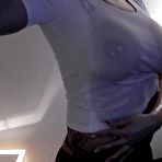 First pic of AllSensual | Busty Jacky with oil in pantyhose on bed