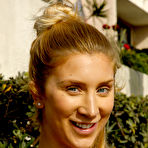 First pic of Lina Telemann in a Denim Skirt