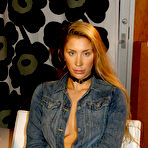Third pic of Lina Telemann in a Denim Skirt