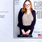 Fourth pic of Big breasted curvy MILF Denise Lafleur loves to play with her shaved pussy - Mature.nl