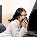 First pic of Baiba Spreads by the Fireplace