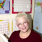 Fourth pic of Chubby Loving - Fat Mature Teacher Posing In Classroom