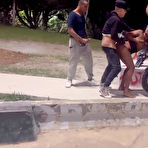 Third pic of I ate the hottie in the square, on top of the motorcycle, with several other men - AmateurPorn