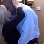 Fourth pic of New Amateur Blonde Petite Wife Takes Large Black Cock Creampie - AmateurPorn