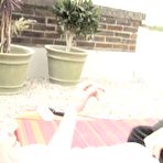 Third pic of Seeing the brunette tanning her milf body outdoors makes him ecstatic to pummel her twat - AmateurPorn