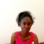 Third pic of Ebony teen  poses for her first steps into the world of porn 15 photos