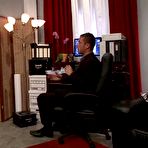 Fourth pic of Getting her naughty curves into the action the busty blonde pleases her horny boss - AmateurPorn