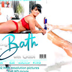 Fourth pic of MILF Gabi takes a bath and gets extra wet when she starts playing with her pussy - Mature.nl